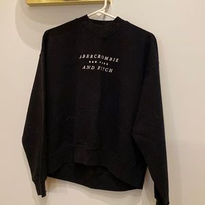 Women's Abercrombie and Fitch black sweatshirt